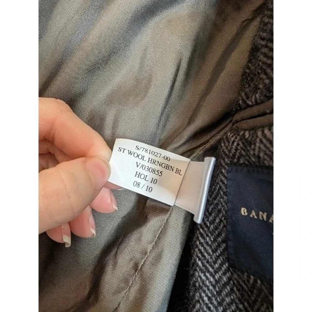 Banana Republic Blazer Mens 40RS Tailored‎ Fit Wool Military Epaulette Jacket